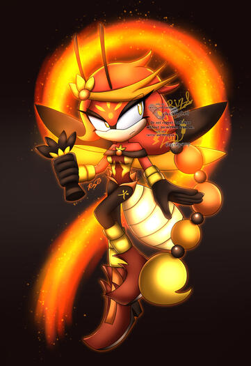 Lined, colored artwork.