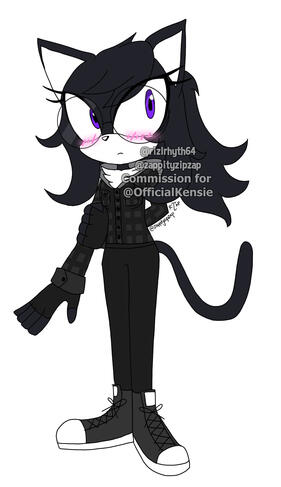 Lined artwork, with color.